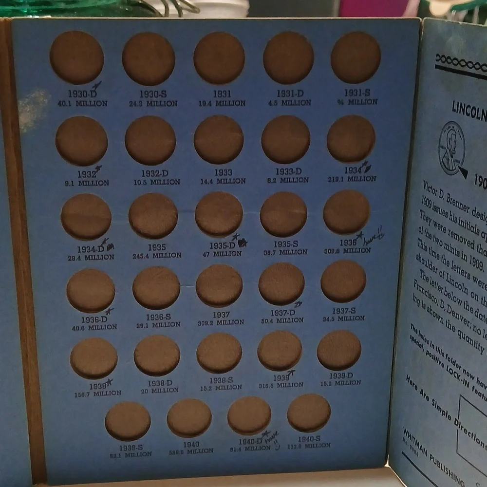 Lincoln Head Cent Coin Folder